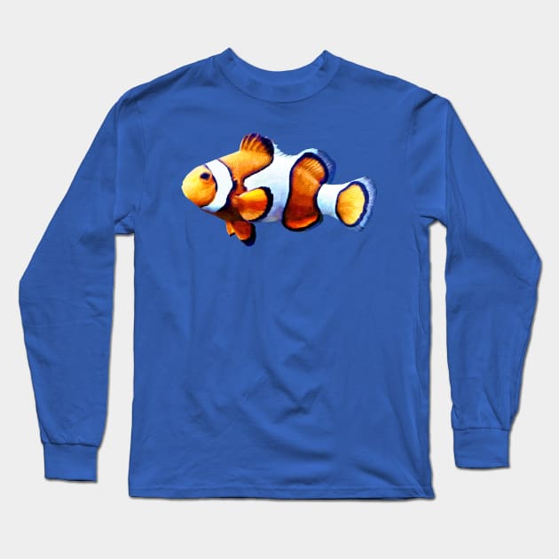 Clownfish Cutout Long Sleeve T-Shirt by SusanSavad